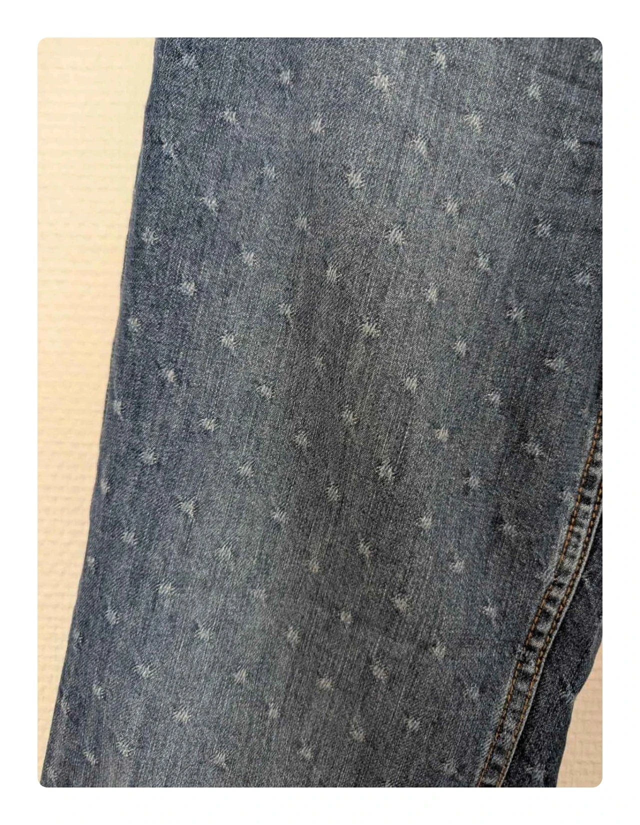 Jean Zara azul oscuro con estampado - Talla 34 (XS) – photo 5